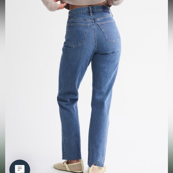 Abercrombie & Fitch The 90’s Straight Ultra High Rise 28 6L Long Curve Love - Picture 2 of 11